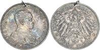Deutschland / Kaiserreich / Preußen 5 Mark Reichsmark Patriotischer Münzanhäger Preußen 5 Mark 1914 A Kaiser in Uniform* -