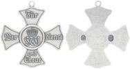 Deutschland / Kaiserreich Göde Medaille Späte Sammleranfertigung Hessen-Kassel, Silbernes Militär-Verdienstkreuz -