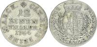 Sachsen - Altdeutschland 1/24 Taler Sachsen Albertinische Linie 1/24 Taler 1764 EDC Dresden -