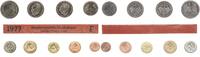 Deutschland / BRD / Kurssatz 1Pf. bis 5 DM BRD Kurssatz Einzelplatte 1977 F Stempelglanz -