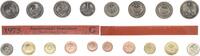 Deutschland / BRD / Kurssatz 1Pf. bis 5 DM BRD Kurssatz Einzelplatte 1975 G Stempelglanz -