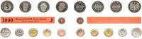 Deutschland / BRD / Kurssatz 1Pf. bis 5 DM BRD Kurssatz Einzelplatte 1990 J Stempelglanz -