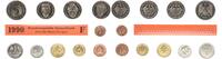 Deutschland / BRD / Kurssatz 1Pf. bis 5 DM BRD Kurssatz Einzelplatte 1990 F Stempelglanz -