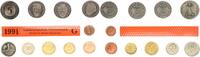Deutschland / BRD / Kurssätze 1Pf. bis 5 DM BRD Kurssatz Einzelplatte 1991 G Stempelglanz -