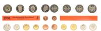 Deutschland / BRD / Kurssätze 1Pf. bis 5 DM BRD Kurssatz Einzelplatte 1991 J Stempelglanz -