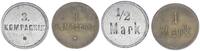 Deutsch-Südwestafrika 1/2 Mark und 1 Mark Militärgeld 3.Kompanie Kolonien: 1/2 Mark und 1 Mark Militärgeld 3.Kompanie -