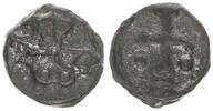 Antike / Byzanz Kleinbronze Roman II. (I.) Lekapenos Bronze Cherson Monogramm Kreuz -