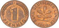 Deutschland - BRD 1 Pfennig 1 Pfennig Bank deutscher Länder - BRD 1 Pfennig 1949 F -