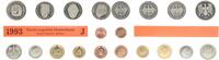 Deutschland / BRD / Kurssätze 1Pf. bis 5 DM BRD Kurssatz Einzelplatte 1993 J Stempelglanz -
