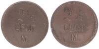 Wertmarke zu 2 1/2 Cent ca 1880-1900 Niederlande/Indien Niederlande/Indien, Wertmarke zu 2 1/2 Cent ss