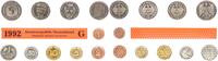 Deutschland / BRD / Kurssätze 1Pf. bis 5 DM BRD Kurssatz Einzelplatte 1992 G Stempelglanz -