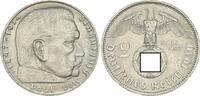 Drittes Reich - Deutschland 2 Mark 3. Reich 2 Mark 1939 J Paul von Hindenburg -