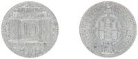 Allersberg 10 Pfennig Wertmarke Amberg, 10 Pfennig Marke der Kattenbecks-Zwieback-Bäckerei Allersberg -