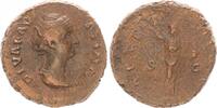 Antike / Römische Kaiserzeit / Faustina I Dupondius Faustina I, gest. 141, DIVA FAVSTINA Aeternitas n.l. stehend, AETERNITAS / SC -