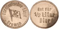 Bremen Wertmarke zu 1/2 Liter Bier Bremen, Norddeutscher Lloyd, Wertmarke zu 1/2 Liter Bier -