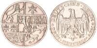 Deutschland - Weimarer Republik 3 Mark 3 Mark Uni Marburg 1927 A Fehlprägung mit Randschrift UNDECHT -