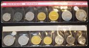 Österreich Kleinmünzensatz Österreich 1978 Kleinmünzensatz 2 Groschen-10 Schilling, -