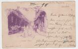 Postkarte Asienreise 30.08.1901 Kaiserreich Postkarten Ausland Kolonien Asienreise / China/Shanghai Chinese Street, gelaufen n. Bad Harzburg gebr...