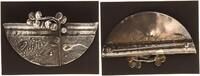 Brosche mit Zirkon, 925 Silber, 7cm groß -