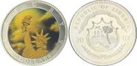 Liberia 10 Dollars Hologrammmünze Liberia 10 Dollars versilbert, Hologramm Liberty -