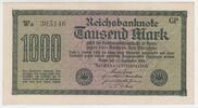 Deutschland 1000 Mrd-Mark 1000-Mark Reichsbanknote vom 15. September 1922 -