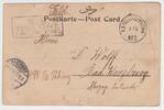 Postkarte aus China/Kiautschou 21.07.1901 Kaiserreich Postkarten Ausland Kaiserreich Kolonien aus China/Kiautschou gebraucht, siehe Bild