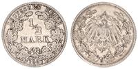 Deutsches Kaiserreich 1/2 Mark 1/2 Mark Silber - 1907 G Deutsches Kaiserreich -