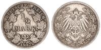Deutsches Kaiserreich 1/2 Mark 1/2 Mark Silber - 1907 G Deutsches Kaiserreich -
