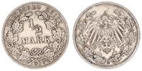 Deutsches Kaiserreich 1/2 Mark 1/2 Mark Silber - 1907 G Deutsches Kaiserreich -