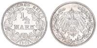 Deutsches Kaiserreich 1/2 Mark 1/2 Mark Silber - 1905 G Deutsches Kaiserreich -