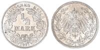 Deutsches Kaiserreich 1/2 Mark 1/2 Mark Silber - 1911 A Deutsches Kaiserreich -