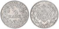 Deutsches Kaiserreich 1/2 Mark 1/2 Mark Silber - 1914 J Deutsches Kaiserreich -