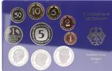Deutschland / BRD 1Pf. bis 5 DM Kurssatz Einzelplatte 1987 F Polierte Platte -