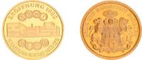 Deutschland / Bundesrepublik Medaille / Rs: Stempel 3 Mark Hamburg Hamburger Münze: Eröffnung 1982 Rs: Stempel 3 Mark Hamburg , st, Eisen Kupferpl. -