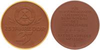 Deutschland / Meissen Sachsen Porzellanmedaille, teilvergoldet Sachsen Porzellanmedaille, 25 Jahre DDR -