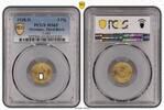 Germany, Third Reich 5 Pfennig Drittes Reich 5 Pfennig 1938 D prägefrisch-stempelglanz PCGS zertifiziert -