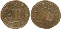 Altdeutschland / Waldeck 3 Pfennig Waldeck 3 Pfennig 1638 -