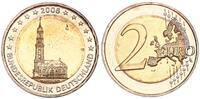 Deutschland - BRD - Hamburg 2 Euro Fehlprägung 2 € 2008 G - Fehlprägung mit abartigen Münzzeichen - Bundesländerserie (3) -