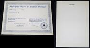 3. Reich, Third Reich "Blanko", Spendenschein Adolf Hitler Spende der deutschen Wirtschaft N°433174 Kreuztal -