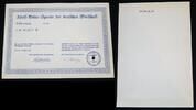 Deutschland / 3. Reich "Blanko" Adolf Hitler Spende der deutschen Wirtschaft N°433179 Lutter a. B. -