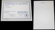 Deutschland / 3. Reich "Blanko" Adolf Hitler Spende der deutschen Wirtschaft N°433195 Oker (Fluss) -