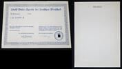 Deutschland / 3. Reich "Blanko" Adolf Hitler Spende der deutschen Wirtschaft N°433196 Oker (Ort) -