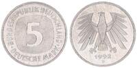 Deutschland / Bundesrepublik 5 DM Kursmünze 1992 D  TOP-Erhaltung !   prägefrisch-stempelglanz 5 Mark 1992 D prägefrisch-stempelglanz