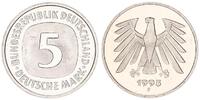 Deutschland / Bundesrepublik 5 Mark 5 DM Kursmünze 1995 F TOP-Erhaltung ! Seltenes Jahr. prägefrisch-stempelglanz -