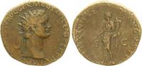 Antike / Römische Münzen / Domitian Dupondius Römische Münzen / Domitian, Fortuna n.l. stehend, FORTVNAE AVGVSTI SC -