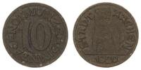 Weimar, Aachen Notgeldprobe Aachen 10 Pfennig Notgeld, Aachen Stadt 10 Pf., Abschlag in schwarzer Pappe, RS Bärin -