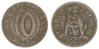 Weimar, Aachen Notgeldprobe Aachen 10 Pfennig Notgeldprobe in Eisen, Aachen Stadt 10 Pf., RS Bärin -