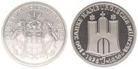 Deutschland / Bundesrepublik Medaille / Rs: Stempel 3 Mark Hamburg Hamburger Münze: 100 Jahre, Rs: Stempel 3 Mark Hamburg , -