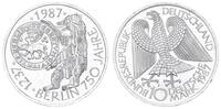 xxx Deutschland 10 DM Silber Gedenkmünze 750 Jahre Berlin J.441 -