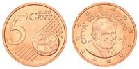 Vatikan 5 Cent Vatikan 5 Cent 2007 Kursmünze mit Papstmotiv prägefrisch -